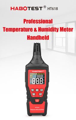  Máy Đo Nhiệt Độ Độ Ẩm Habotest HT618 – 0–100%RH, -20°C~60°C 