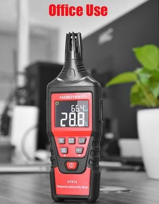 Máy Đo Nhiệt Độ Độ Ẩm Habotest HT618 – 0–100%RH, -20°C~60°C 