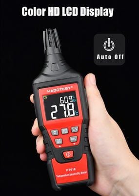  Máy Đo Nhiệt Độ Độ Ẩm Habotest HT618 – 0–100%RH, -20°C~60°C 
