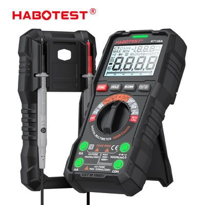  Đồng Hồ Vạn Năng Kỹ Thuật Số Habotest HT136E/A 20000 Counts – True RMS, Auto Range, Đo Điện Áp/Dòng/Điện Dung 