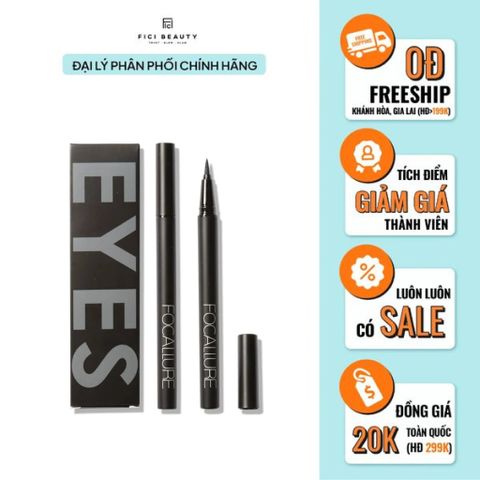 Bút Kẻ Mắt Focallure Liquid Eyeliner Pen Make Up 24 Hours Long Lasting Waterproof Ink Quick Drying Eyeliner FA13