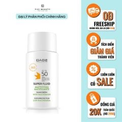 Kem Chống Nắng BABE Super Fluid Mattifying Sunscreen SPF 50 – Kiểm Soát Dầu, Bảo Vệ Da Toàn Diện