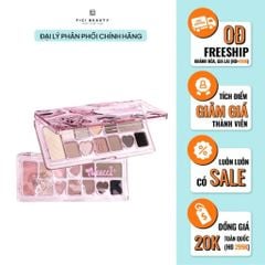 Bảng Phấn Mắt 12 Ô Bảng Phấn Mắt Hồng Nhũ Veecci