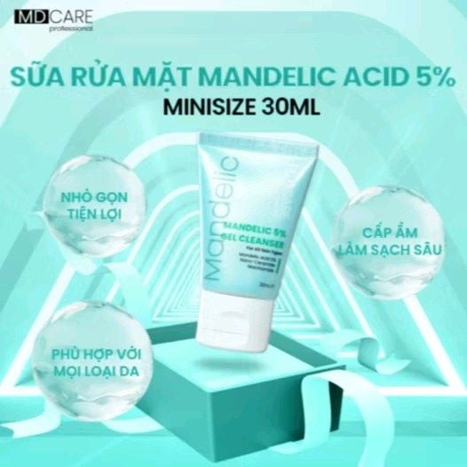 Gel Rửa Mặt Sạch Sâu Và Tẩy Tế Bào Chết MD Care Mandelic Acid 5% Gel Cleanser