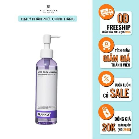 Dầu Tẩy Trang Sạch Mụn Ẩn, Mụn Đầu Đen Frankly Deep Cleansing Oil 200ml