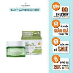 Kem Dưỡng Rau Má, Dưỡng Trắng PrettySkin The Pure Jeju Cica 40 Ceramide Cream 50ml