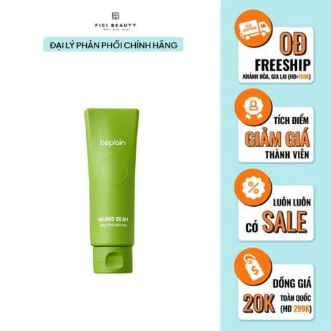 Gel Tẩy Da Chết Thuần Chay Chiết Xuất Sữa Đậu Xanh Beplain Mung Bean Milk Peeling Gel