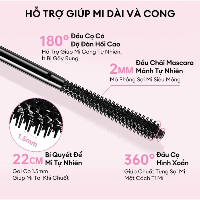 Mascara Colorkey Giúp Mi Dài & Cong Tự Nhiên