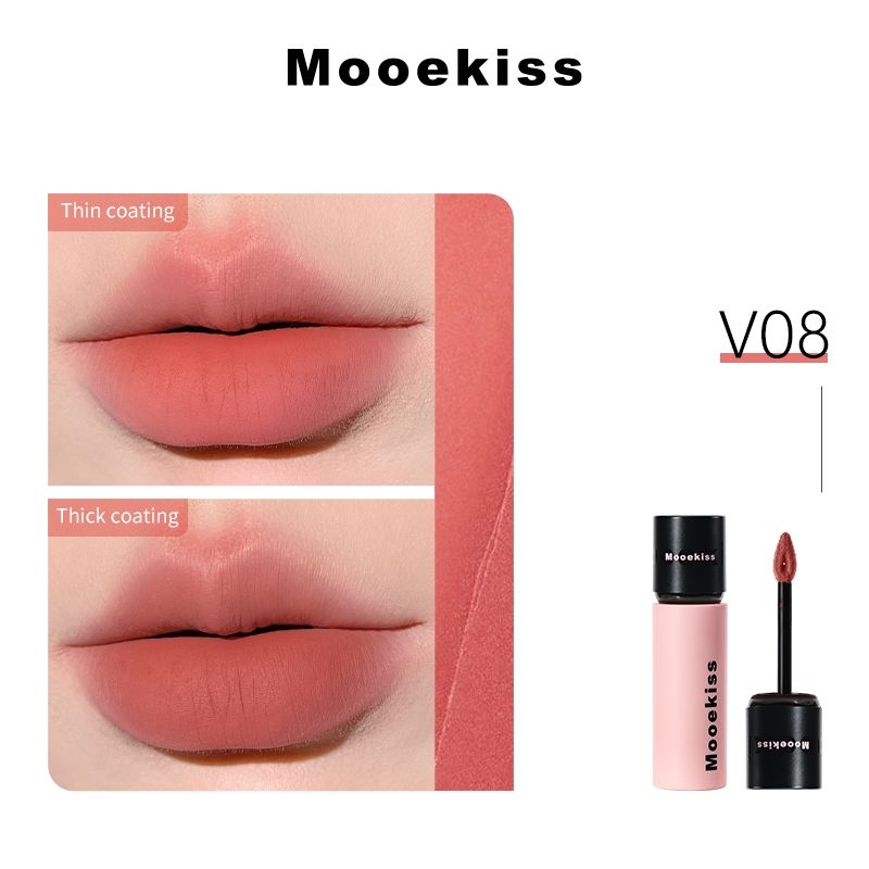 Son Môi Mooekiss Chất Nhung Bùn Lì Dưỡng Ẩm Mềm Mịn Lâu Trôi
