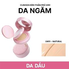 Cushion Kèm Phấn Phủ 2in1 MENOW Rouge Light Makeup Powder Cushion Powder Cream