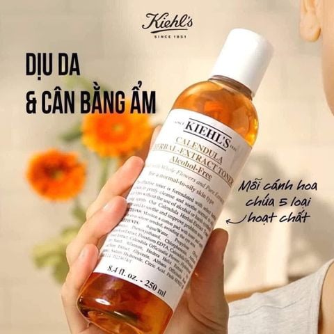 Nước Cân Bằng Hoa Cúc KIEHL'S Calendula Herbal Extract Alcohol-Free Toner 250ml