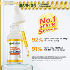 Serum Garnier Vitamin C 30X – Sáng Da, Mờ Thâm Hiệu Quả (30ml)