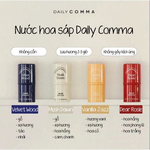 Nước Hoa Sáp Daily Comma 4.7gr