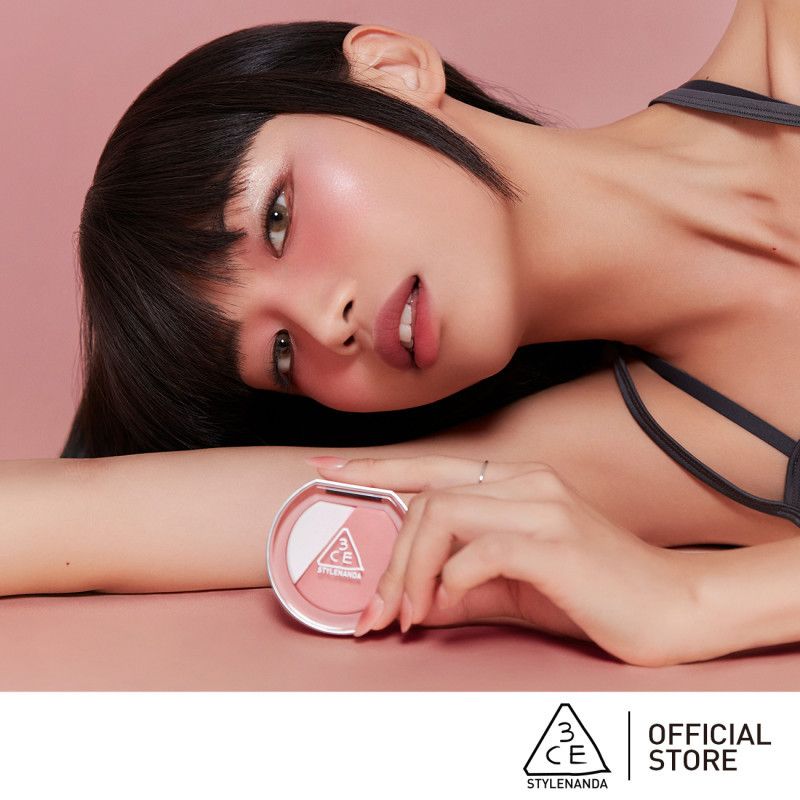 Phấn má hồng kèm bắt sáng 3ce blushligh 2in1