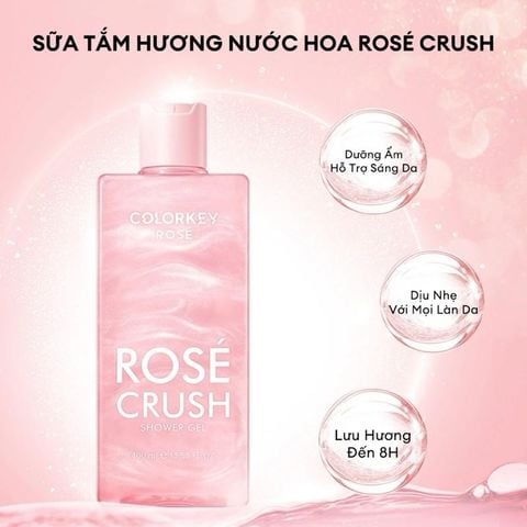 Gel Tắm Hương Hoa Và Trái Cây Hỗ Trợ Dưỡng Sáng Da Colorkey Rosé Crush Shower Gel 400ml