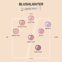 Phấn má hồng kèm bắt sáng 3ce blushligh 2in1