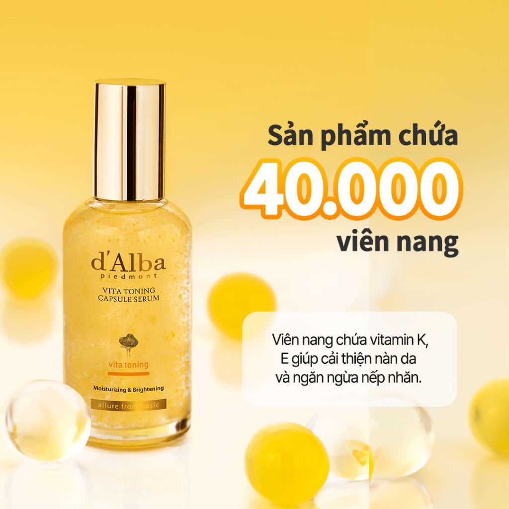 Serum Tinh Chất d'Alba Viên Nang Cải Thiện Nám Tàng Nhan Dưỡng Sáng Da 50ml