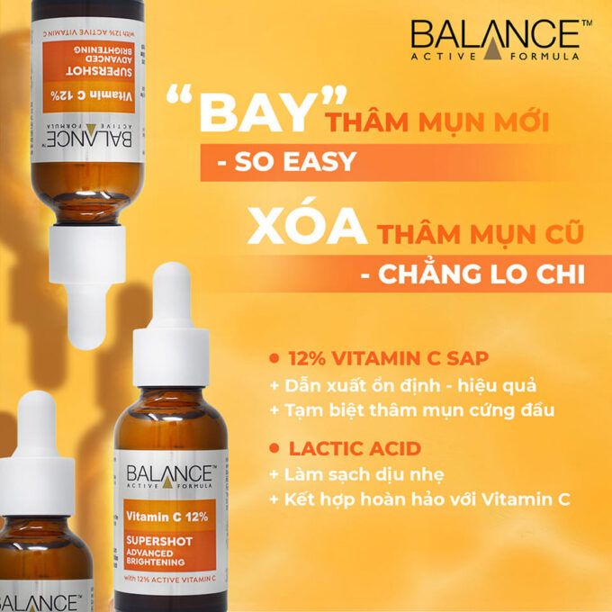 Tinh Chất Dưỡng Trắng Da Trị Thâm Balance Active Formula Vitamin C Brightening Serum 30ml