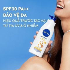 Sữa Dưỡng Thể Nivea Sáng Da Ban Đêm Từ 8 Super Food 350ml