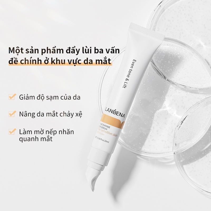 Kem Dưỡng Mắt LANBENA Niacinamide Làm Sáng Vùng Mắt 20ml
