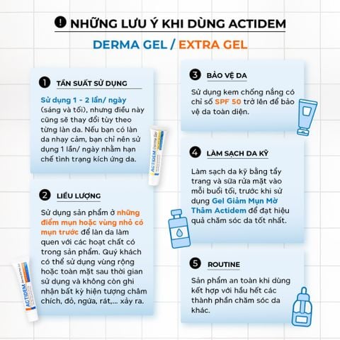 Gel Giảm Mụn, Mờ Thâm Actidem Derma Gel 18g