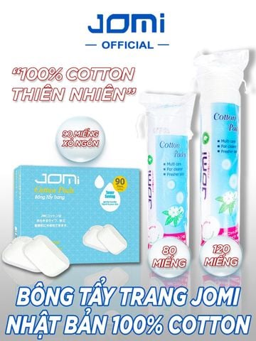 Bông Tẩy Trang Jomi Cotton Pads - 80 miếng - 120 miếng