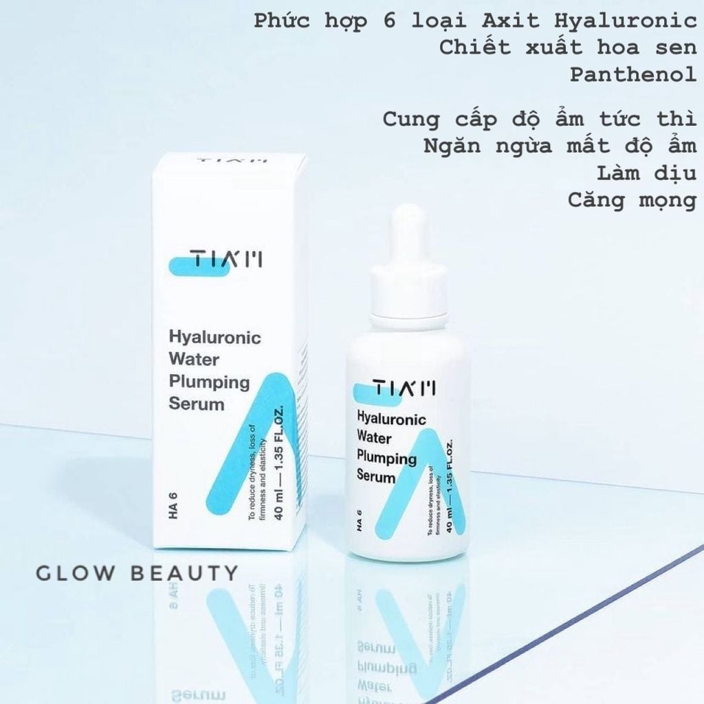 Serum Tiam Cấp Nước, Hỗ Trợ Căng Bóng Da Hyaluronic Glow Revive Serum