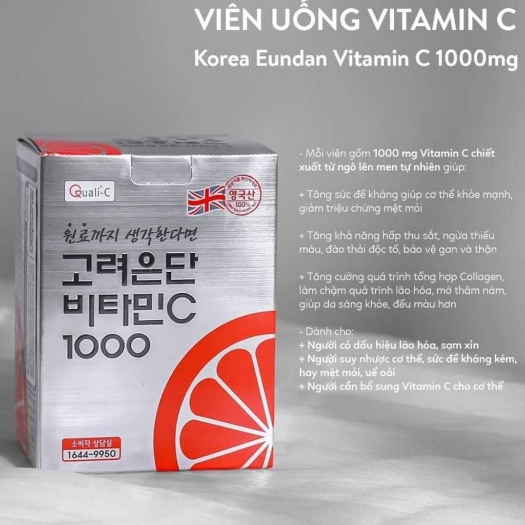 Viên uống Vitamin C 1000mg Korea Eundan Hàn Quốc 120 viên