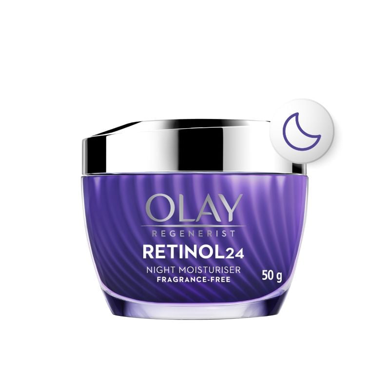 Kem Dưỡng Ẩm Olay Chiết Xuất Retinol24 Giúp Mờ Nếp Nhăn Ban Đêm Regenerist Retinol 24 Night Moisturiser 50g