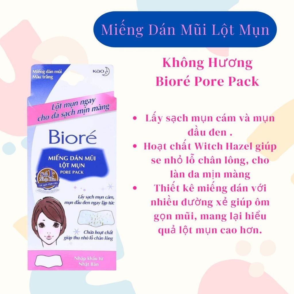 Miếng Dán Mũi Lột Mụn Bioré Pore Pack Black