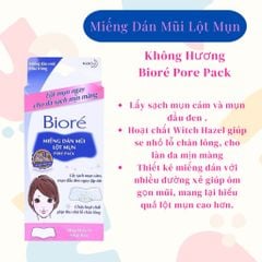 Miếng Dán Mũi Lột Mụn Bioré Pore Pack Black