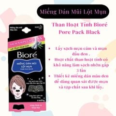 Miếng Dán Mũi Lột Mụn Bioré Pore Pack Black