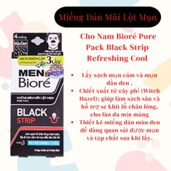 Miếng Dán Mũi Lột Mụn Bioré Pore Pack Black