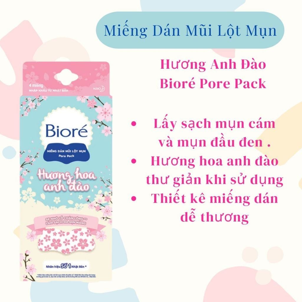 Miếng Dán Mũi Lột Mụn Bioré Pore Pack Black