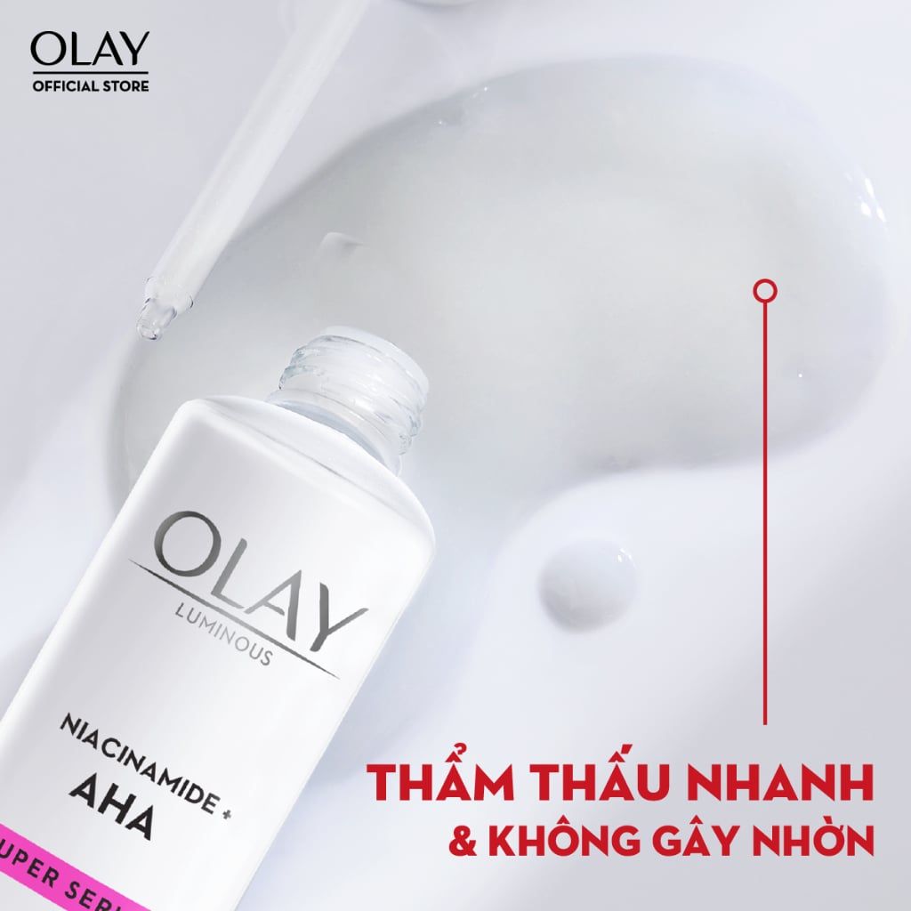 Serum Tinh Chất Olay Luminous Niacinamide + AHA Dưỡng Sáng Da, Mờ Thâm Mụn 30ml