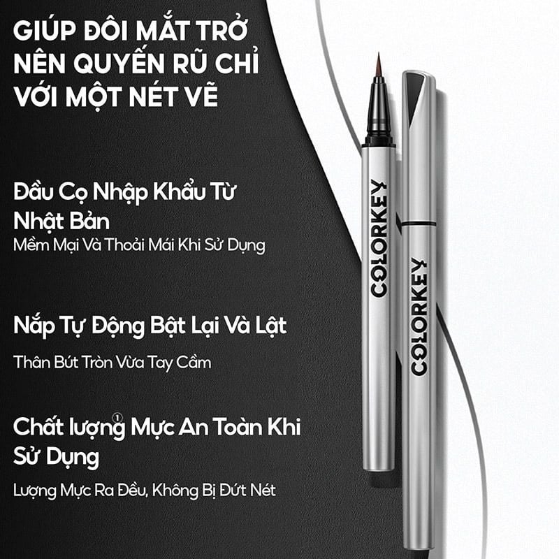 Bút Kẻ Mắt Nước Colorkey Lâu Trôi Floating Color Liquid Eyeliner 0.5ml