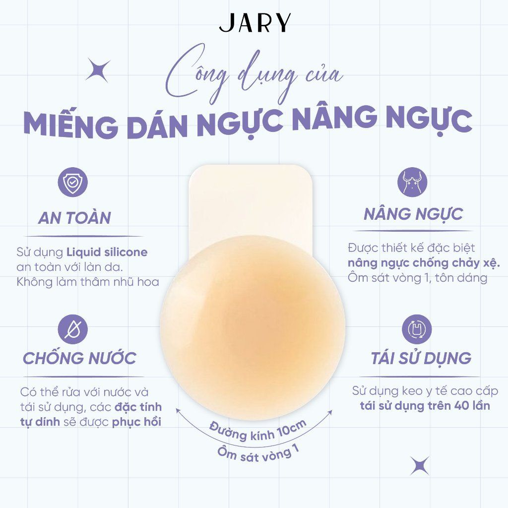Miếng dán ngực silicone Jary Nipple Covers