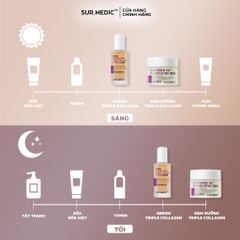 Kem Dưỡng Sur.Medic+ Hỗ Trợ Nâng Cơ, Cải Thiện Độ Đàn Hồi, Căng Mịn Super Peptide 100 Collagen Lifting Cream