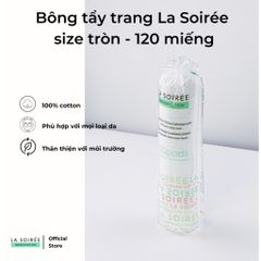 Bông tẩy Trang Siêu Mềm Mịn La Soirée Premium Cotton