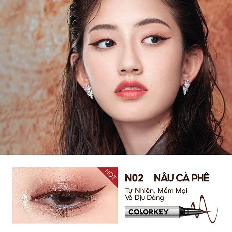 Bút Kẻ Mắt Nước Colorkey Lâu Trôi Floating Color Liquid Eyeliner 0.5ml