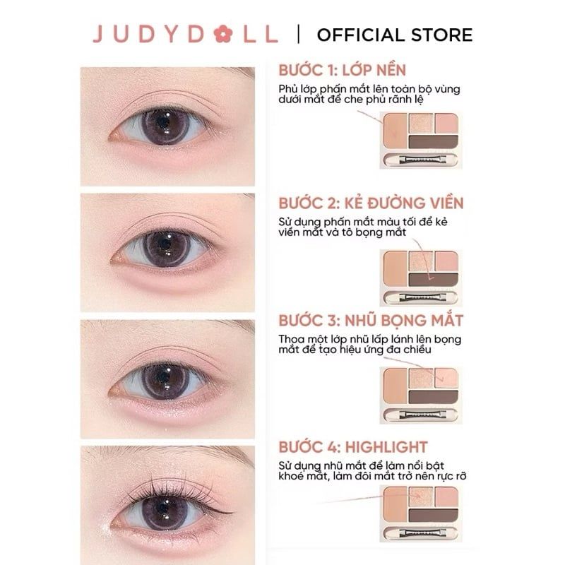Bảng Mắt 4 ô Trendy JUDYDOLL