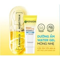 Gel Dưỡng Ẩm Garnier Hỗ Trợ Sáng Da Bright Complete Vitamin C Water-gel