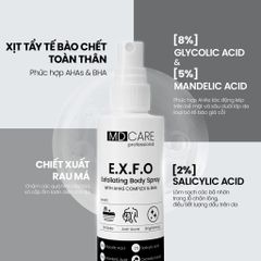 Xịt Tẩy Tế Bào Chết Toàn Thân MD CARE E.X.F.O Exfoliating Body Spray