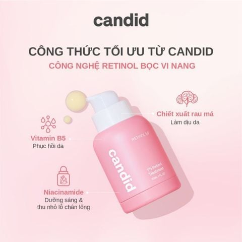 Tinh Chất Candid Retinol Treatment Hỗ Trợ Cải Thiện Nền Da 30ml