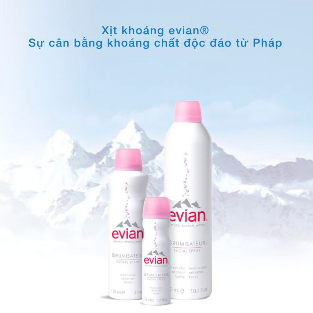 Xịt Khoáng Làm Dịu Và Cấp Ẩm Evian