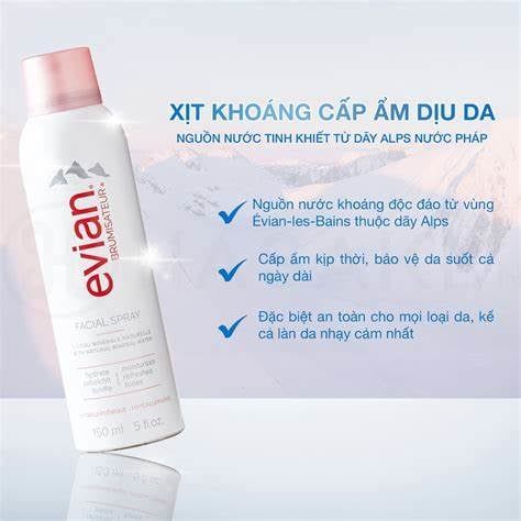 Xịt Khoáng Làm Dịu Và Cấp Ẩm Evian
