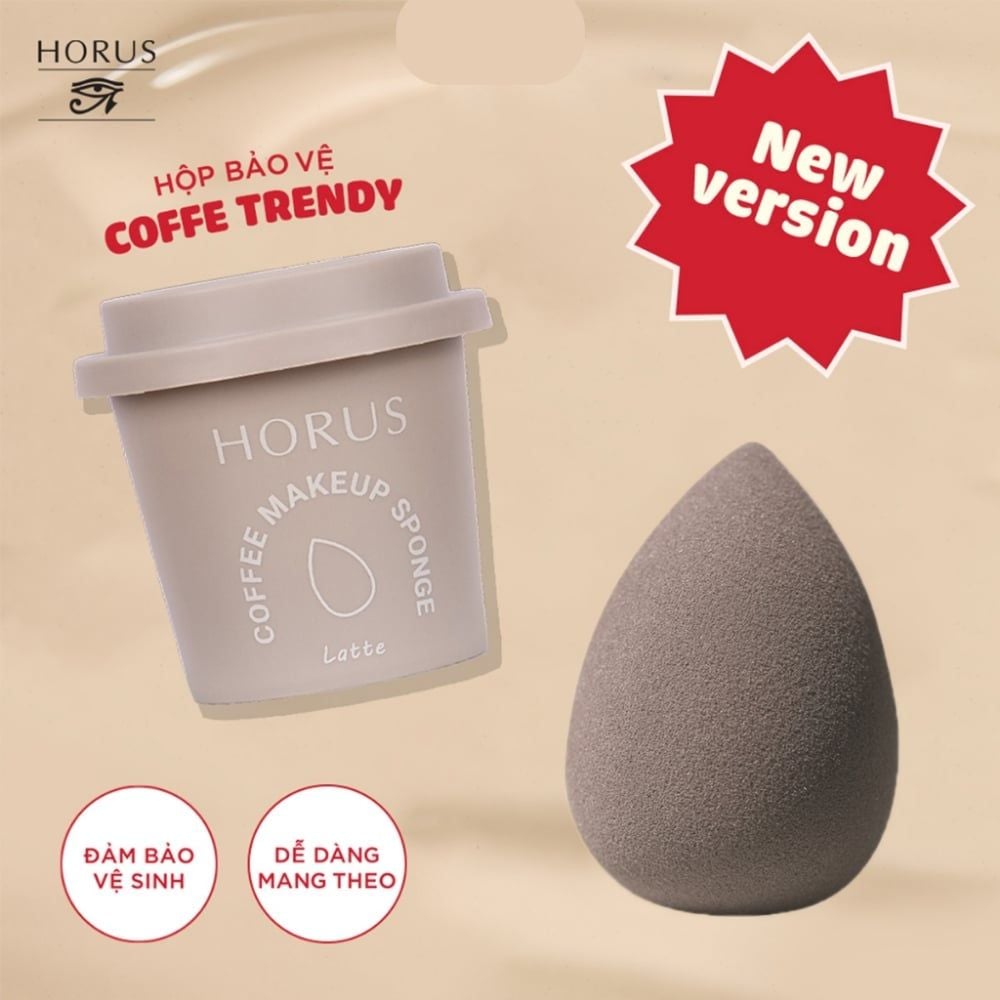 Mút Trang Điểm Horus Coffee Makeup Sponge