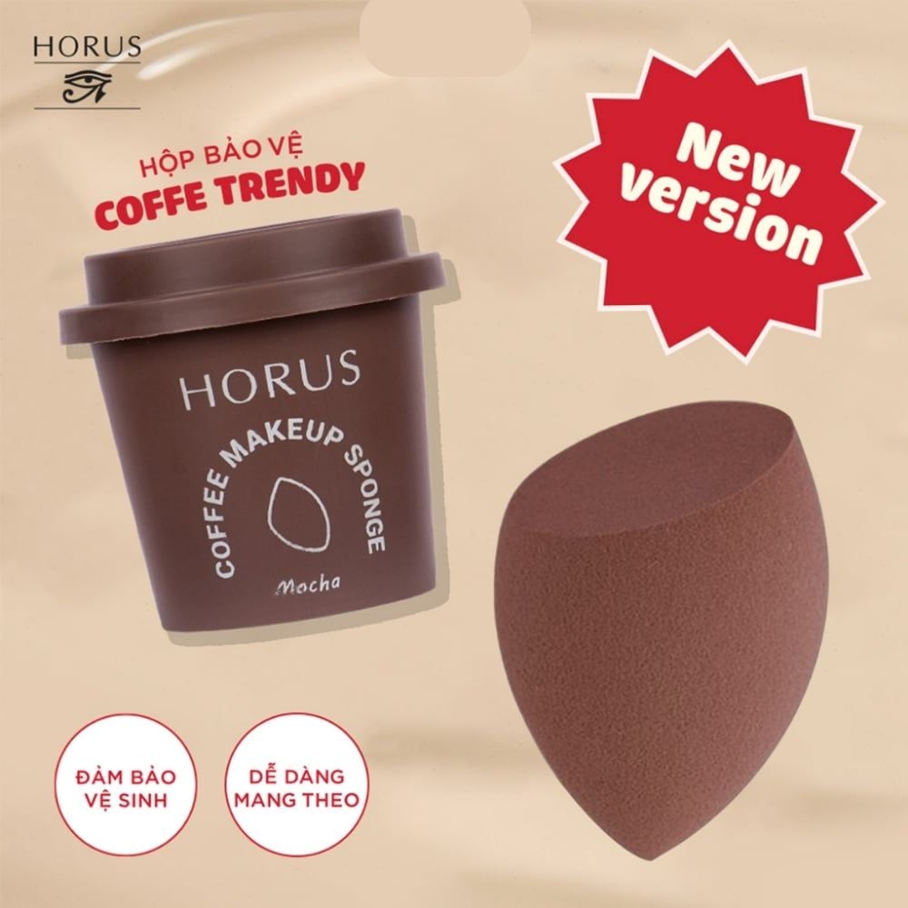 Mút Trang Điểm Horus Coffee Makeup Sponge