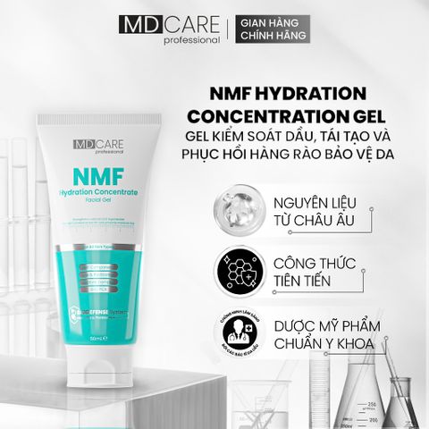 Gel MDCARE Kiểm Soát Dầu, Phục Hồi Đa tầng NMF Hydration Concentrate 50ml