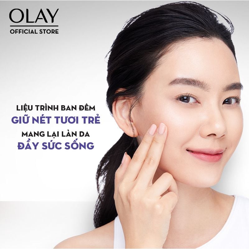 Kem Dưỡng Ẩm Olay Chiết Xuất Retinol24 Giúp Mờ Nếp Nhăn Ban Đêm Regenerist Retinol 24 Night Moisturiser 50g